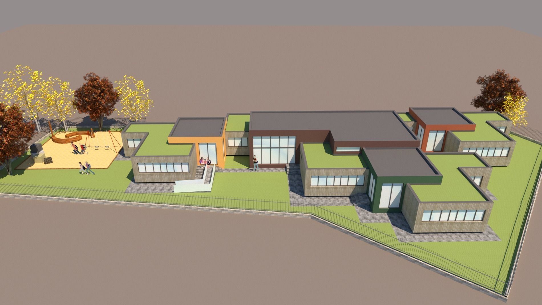 Foster home 3D model_2