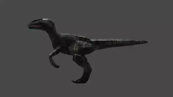 VELOCIRAPTOR DINOSAURS Low-poly 3D model