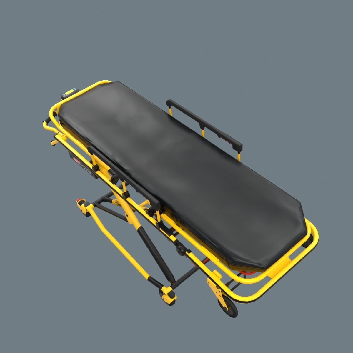 Corona Emergency Stretcher Low-poly 3D model_14