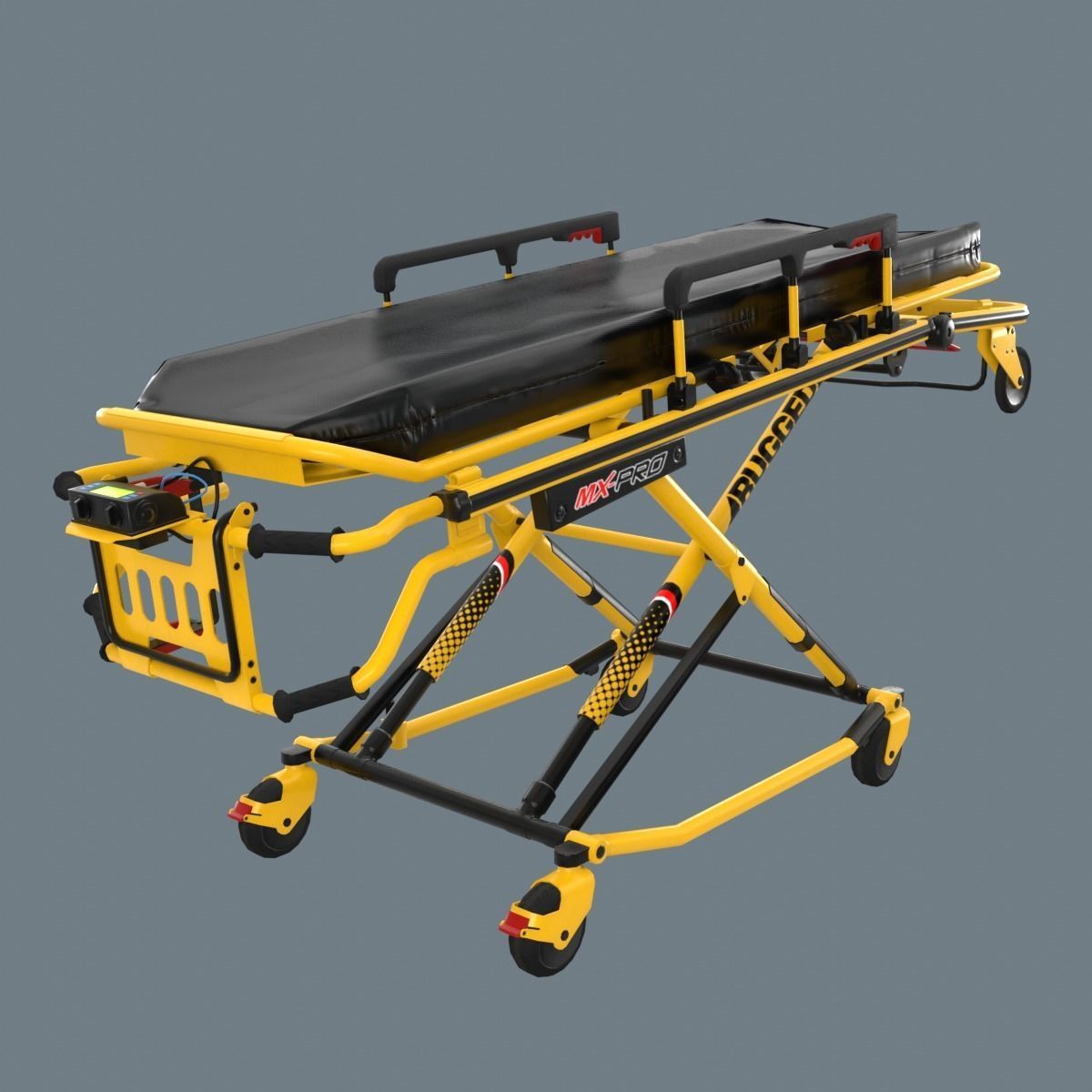 Corona Emergency Stretcher Low-poly 3D model_1