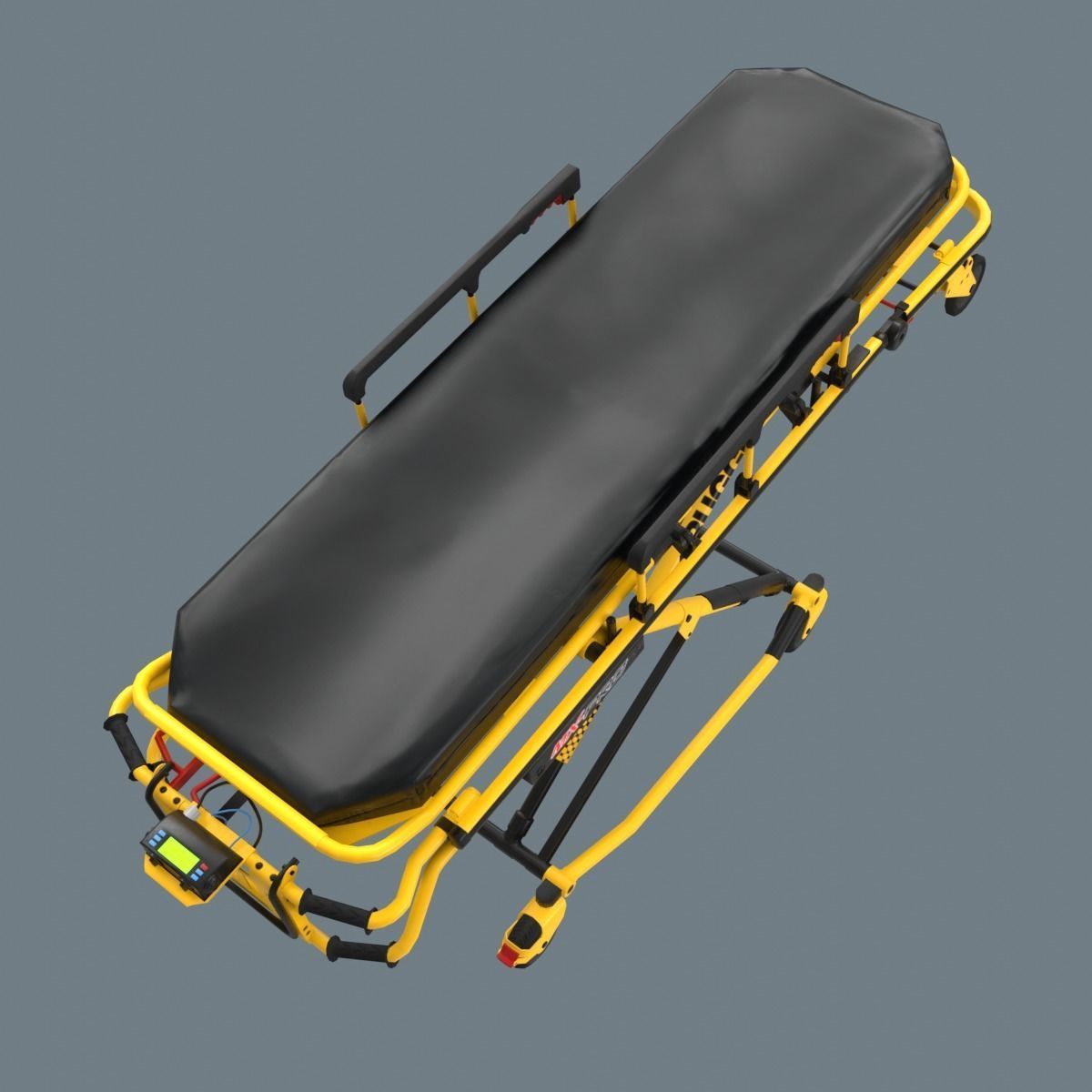 Corona Emergency Stretcher Low-poly 3D model_12