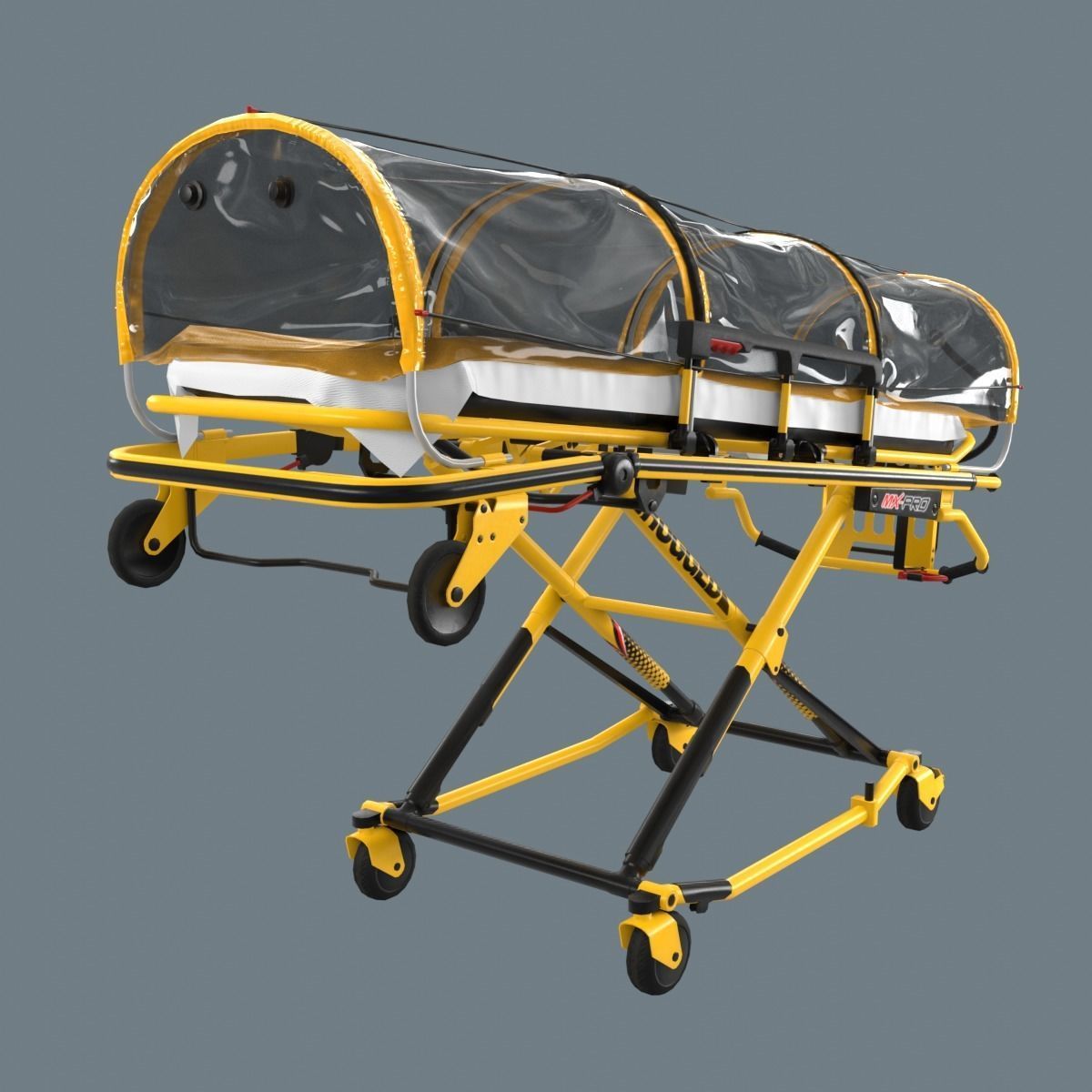 Corona Emergency Stretcher Low-poly 3D model_6