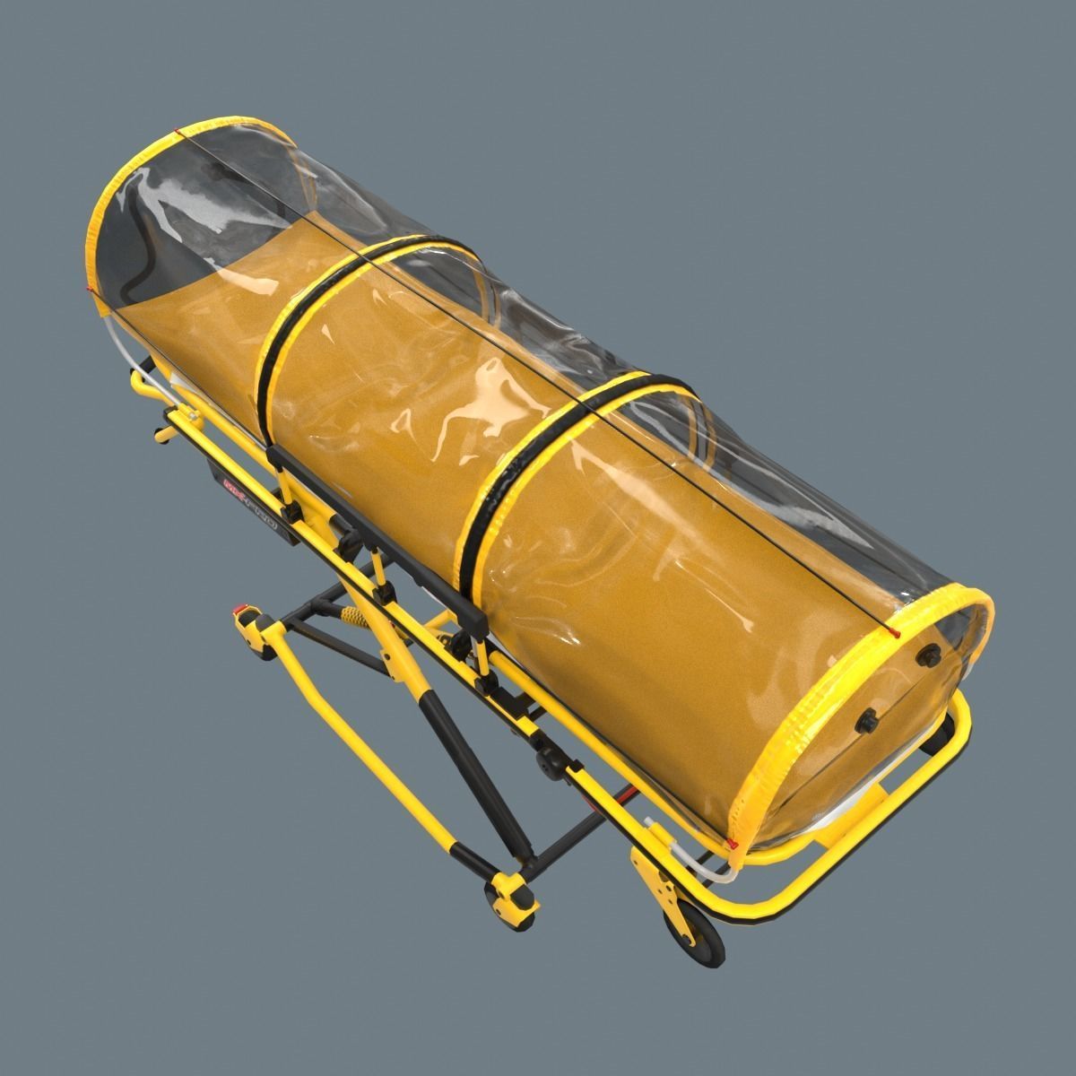 Corona Emergency Stretcher Low-poly 3D model_13
