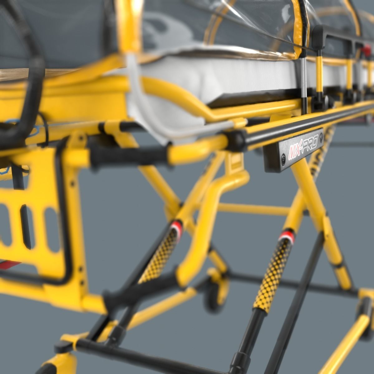 Corona Emergency Stretcher Low-poly 3D model_22