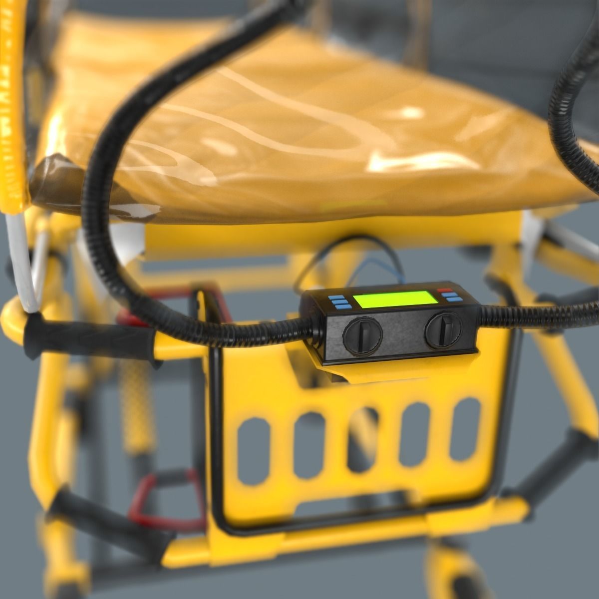 Corona Emergency Stretcher Low-poly 3D model_23