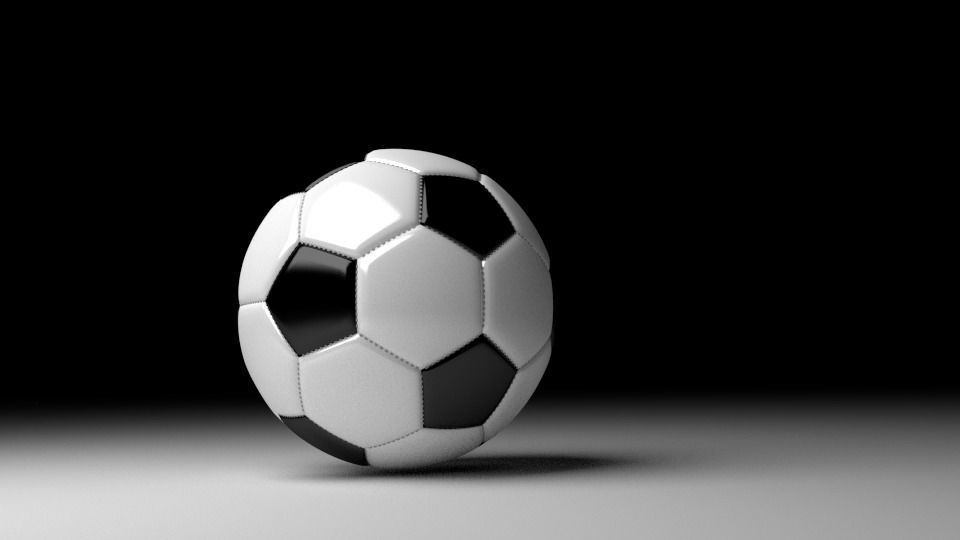 3d football soccer ball 3D model_1