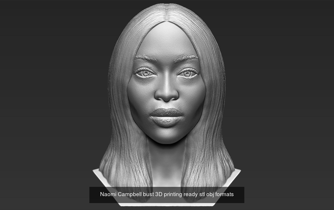 Supermodels busts ready for 3D printing 3D Model Collection_1