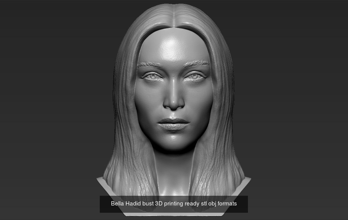 Supermodels busts ready for 3D printing 3D Model Collection_5