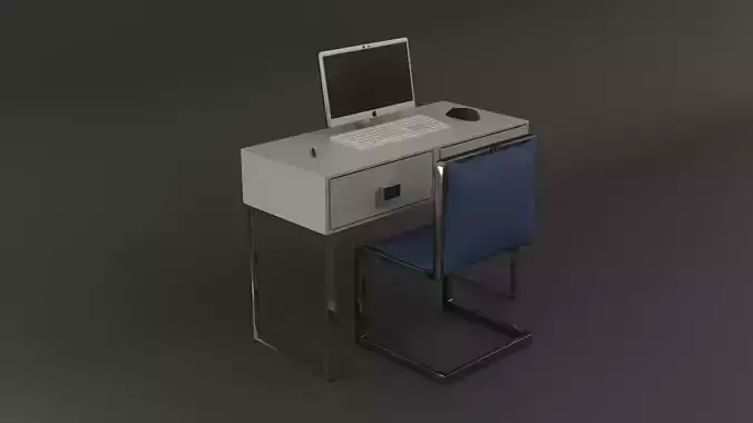 Office Desk and Mac set