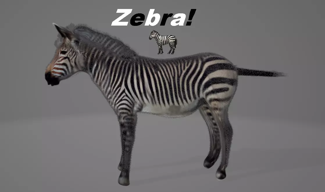 Zebra 3D model_0