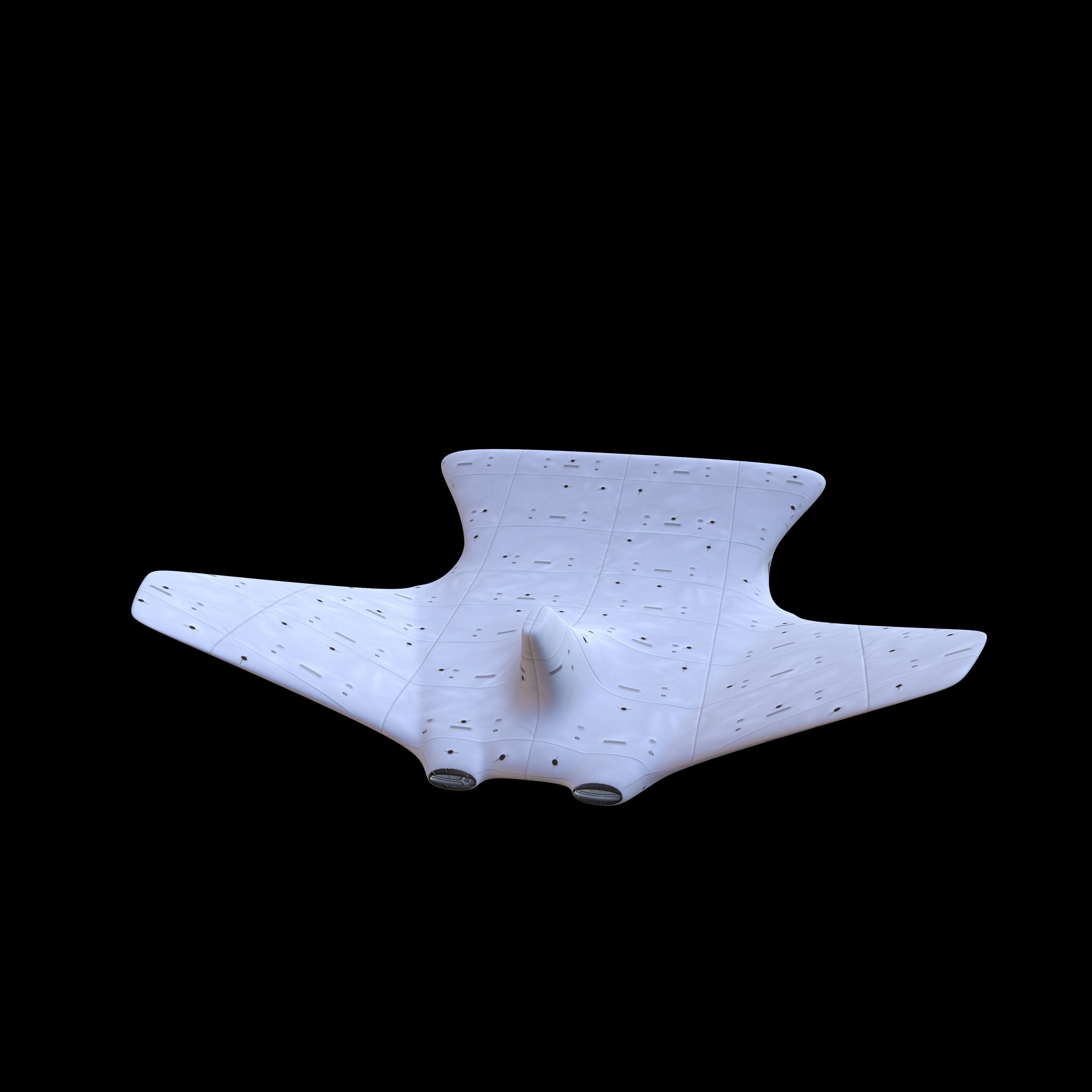 Spaceship Low Poly PBR 3D Model spacecraft Low-poly 3D model_20