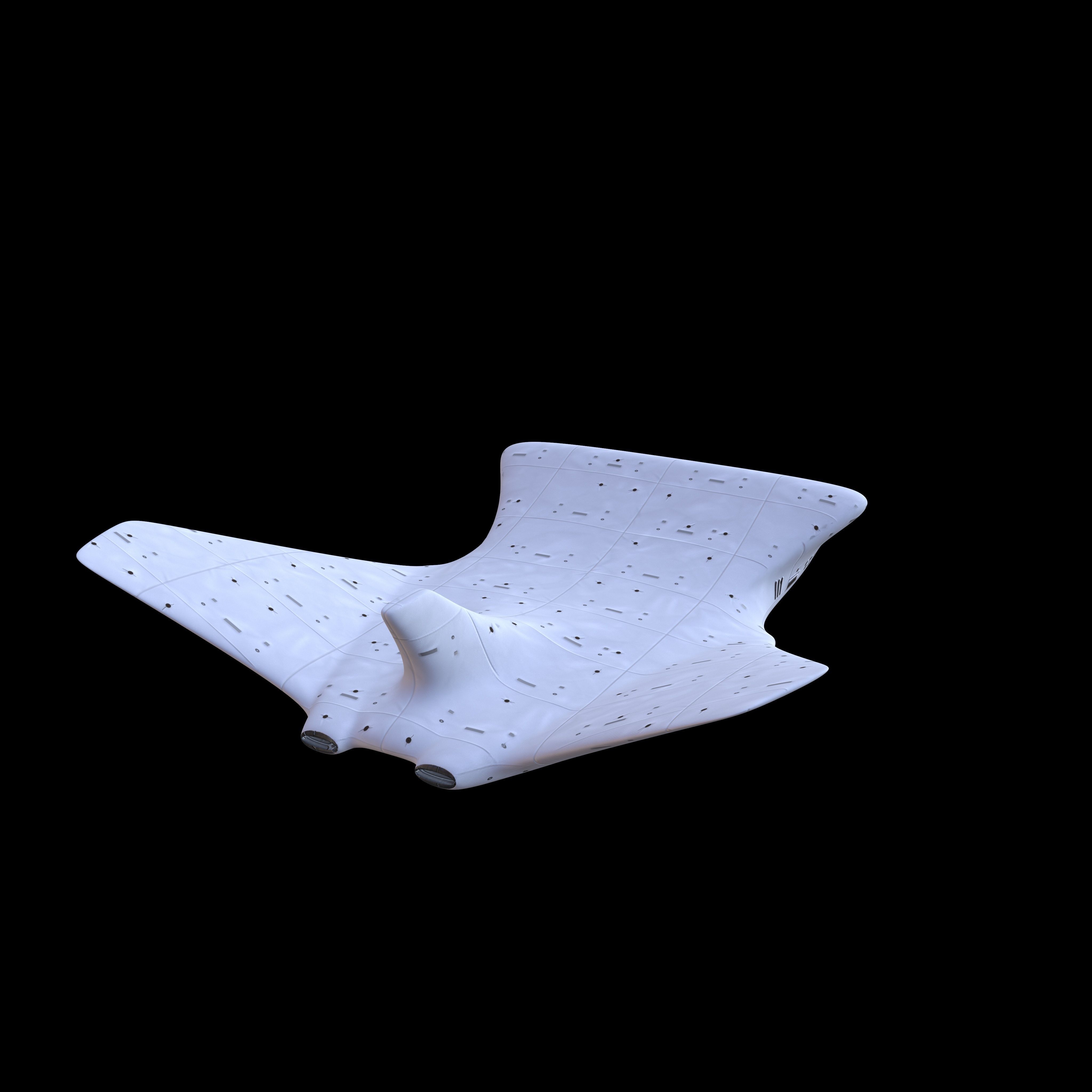 Spaceship Low Poly PBR 3D Model spacecraft Low-poly 3D model_18