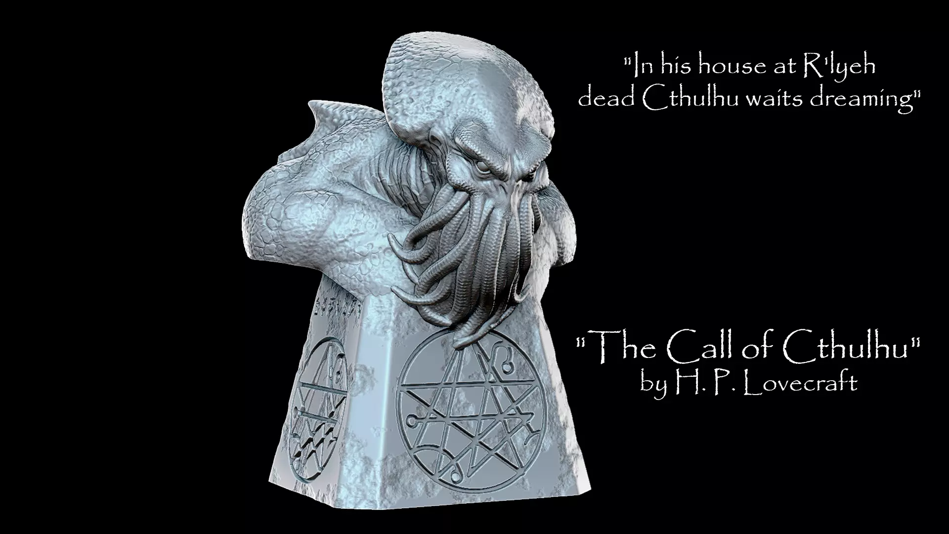 Cthulhu The Great Old One Bust - Lovecraft 3D print model