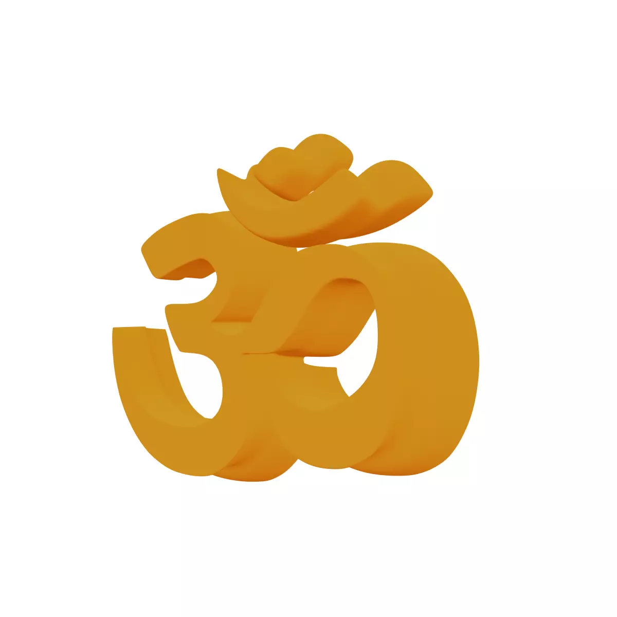 OM 3d model orange symbol 3D model