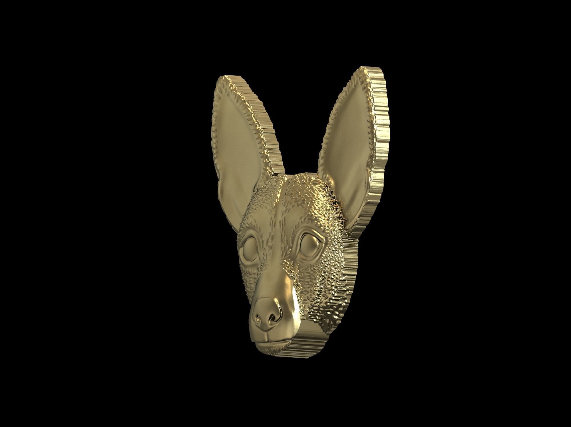 Jack Russell Terrier dog pendant 3D print model 3D print model_41