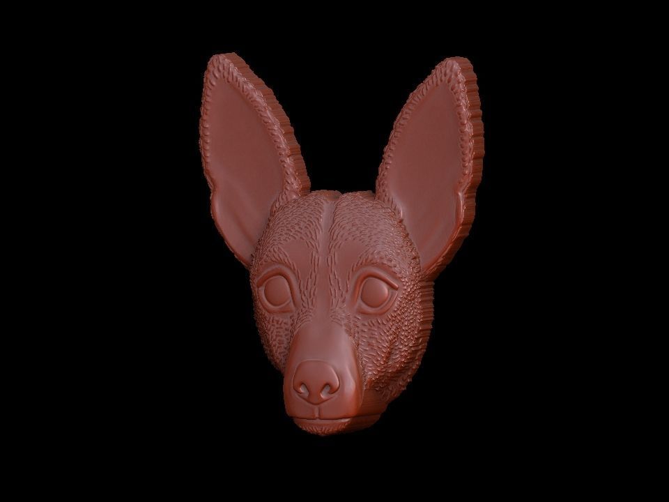 Jack Russell Terrier dog pendant 3D print model 3D print model_26