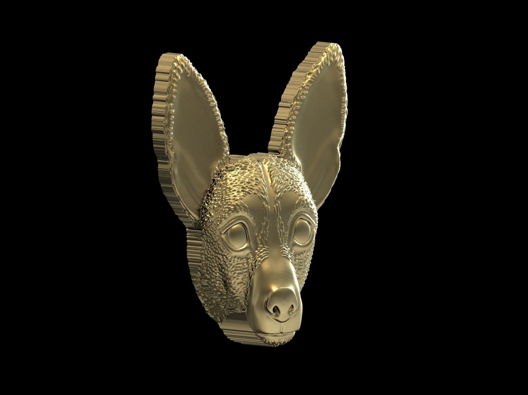 Jack Russell Terrier dog pendant 3D print model 3D print model_43