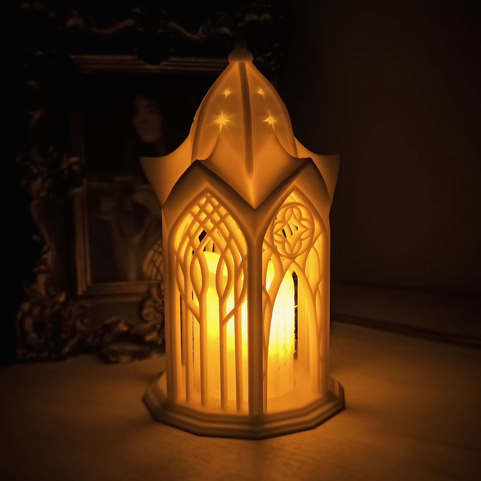 Elvish Lantern 3D print model_3