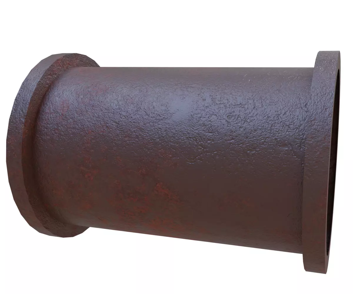 lowpoly pipe cylindrical Low-poly 3D model_0