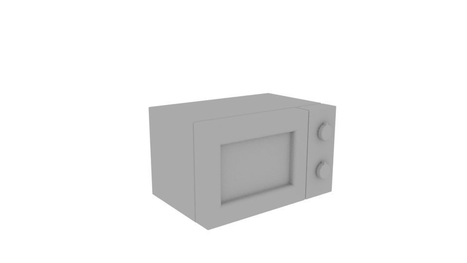 Microwave PBR old rusty Low-poly 3D model_6