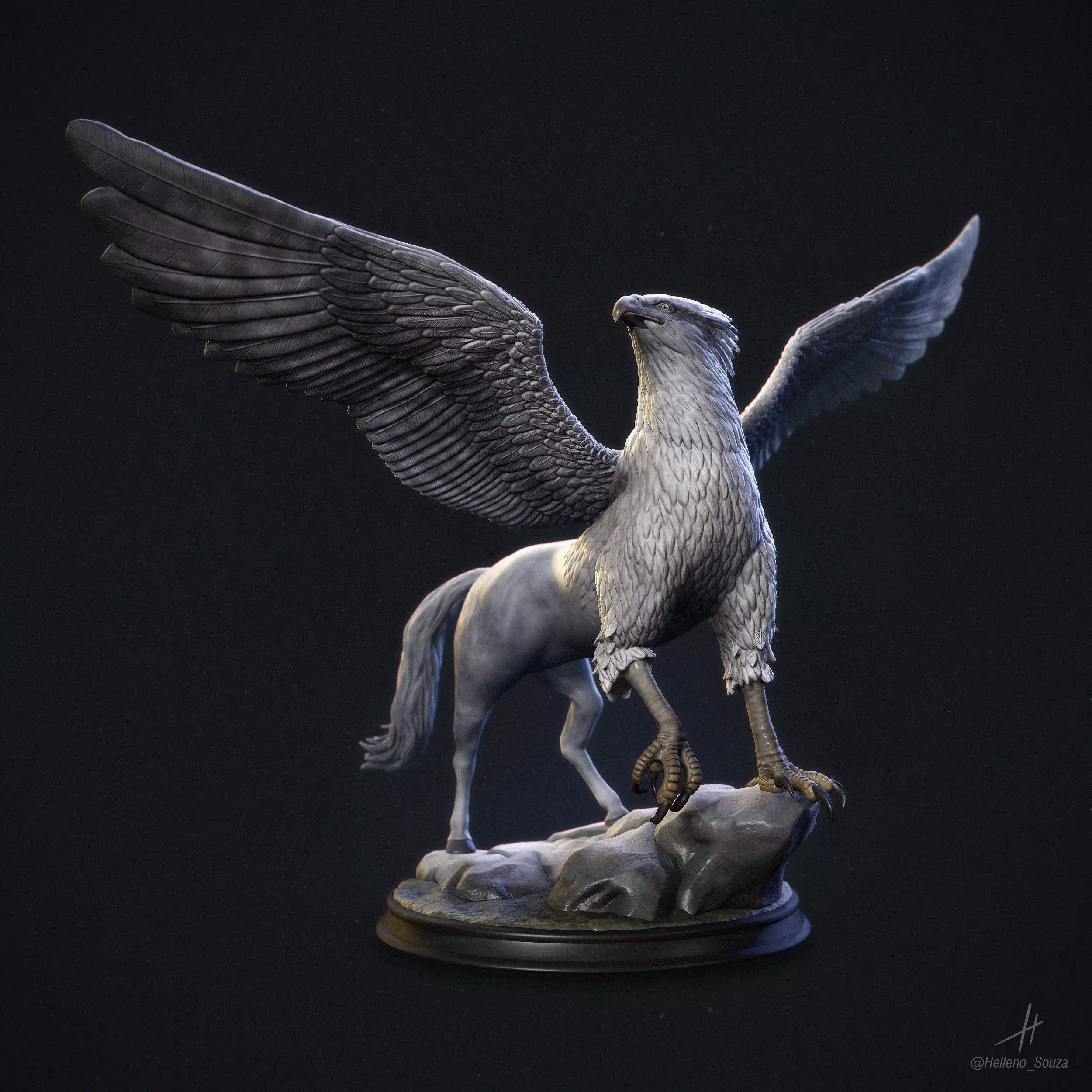 Griffin-Hippogriff harry potter  3D print model_0