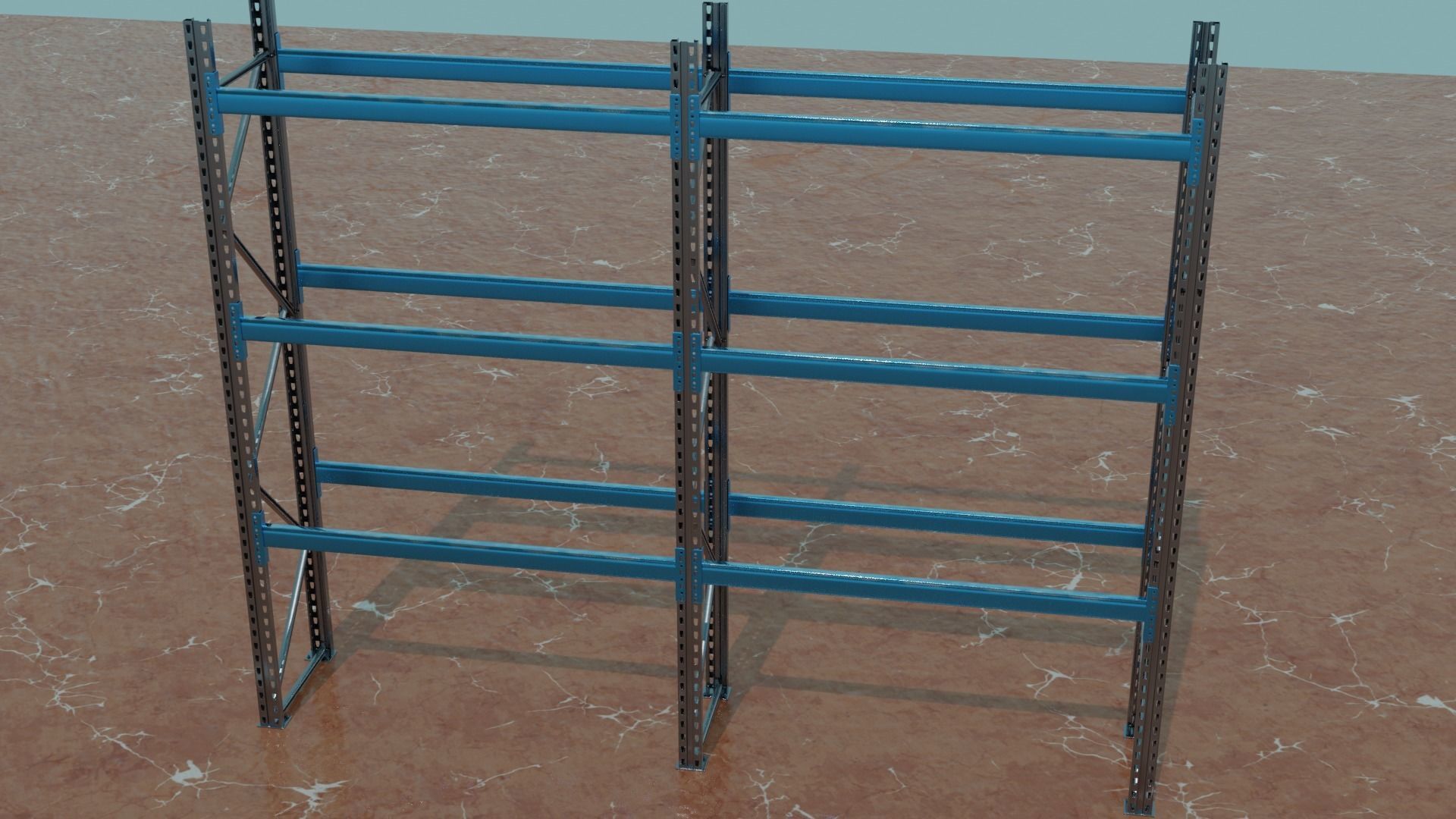 warehouse shelf 3D model_1