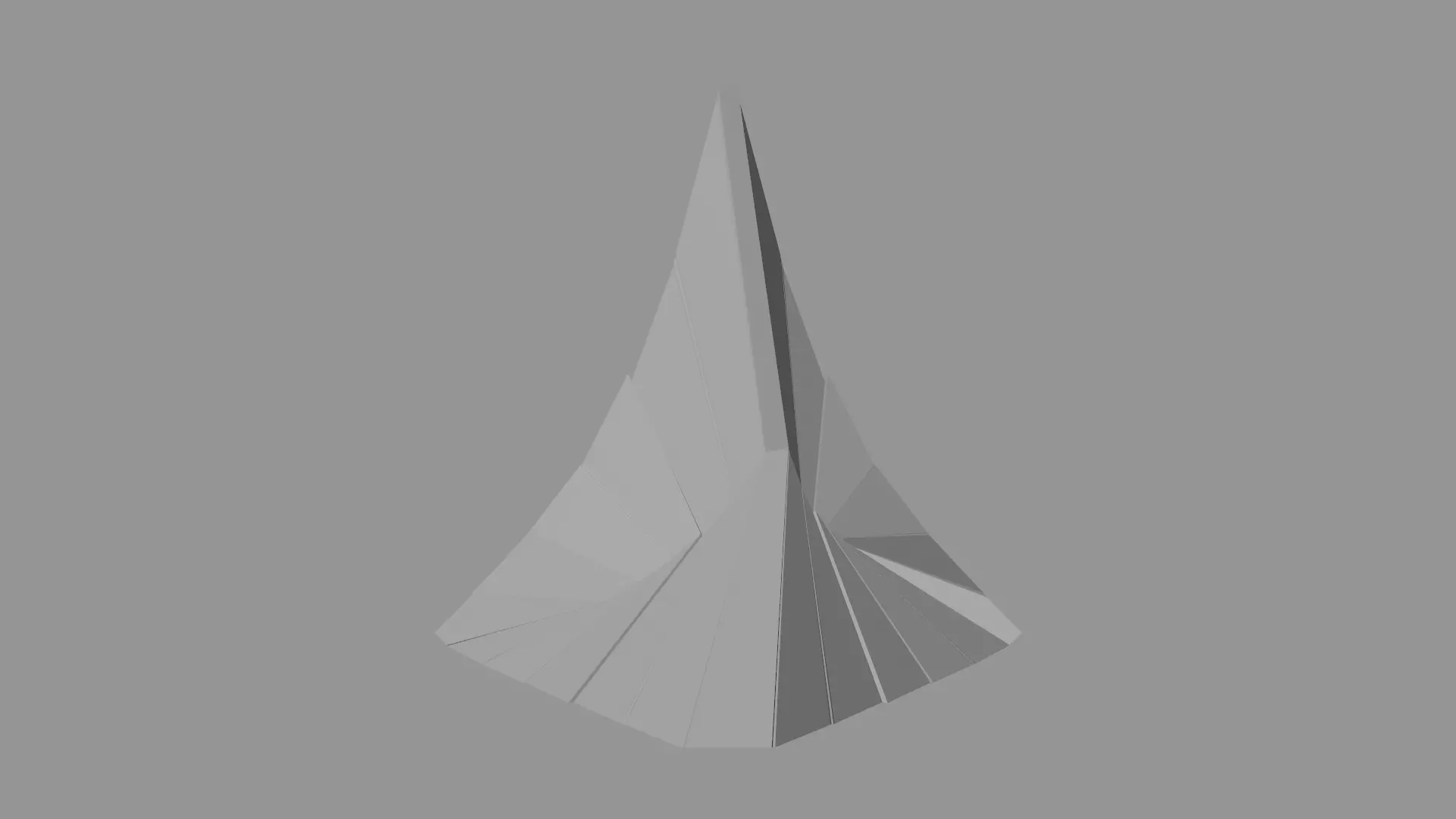 Artistic Decorative Peak Structure Low-poly 3D model_0