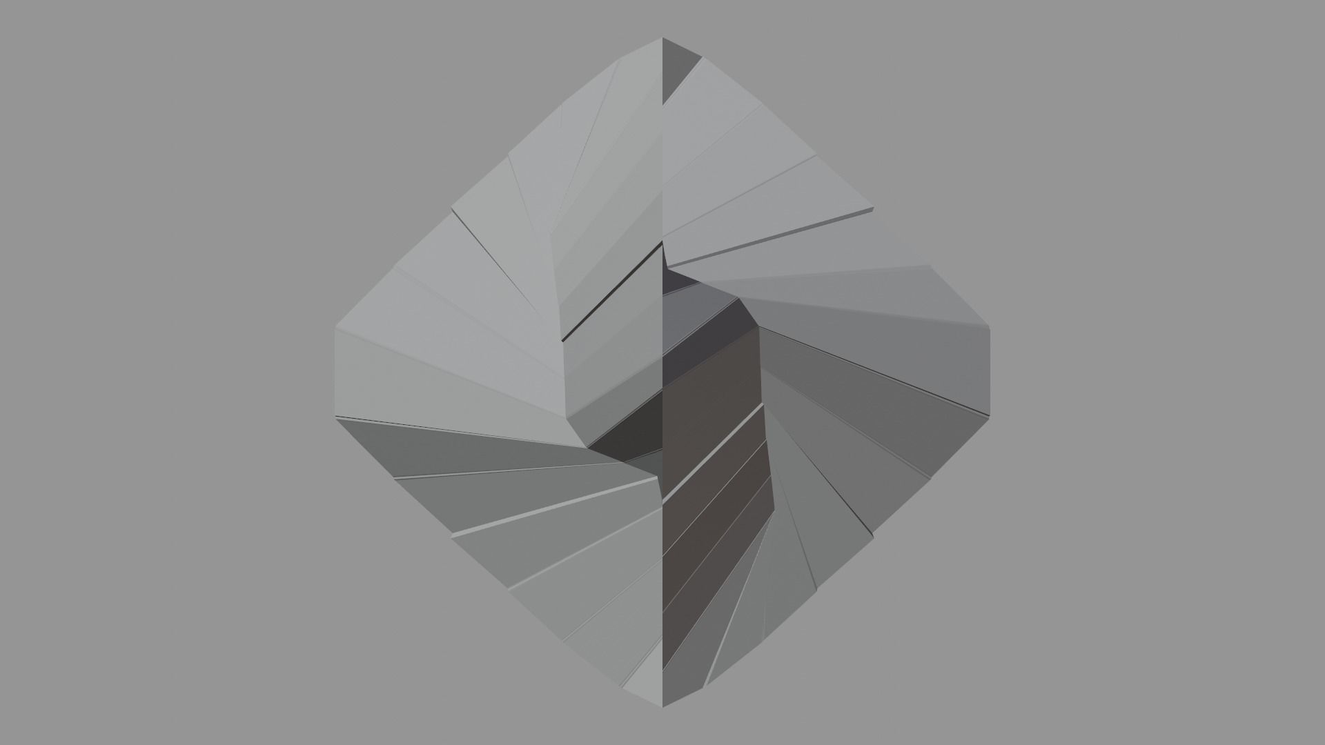 Artistic Decorative Peak Structure Low-poly 3D model_21