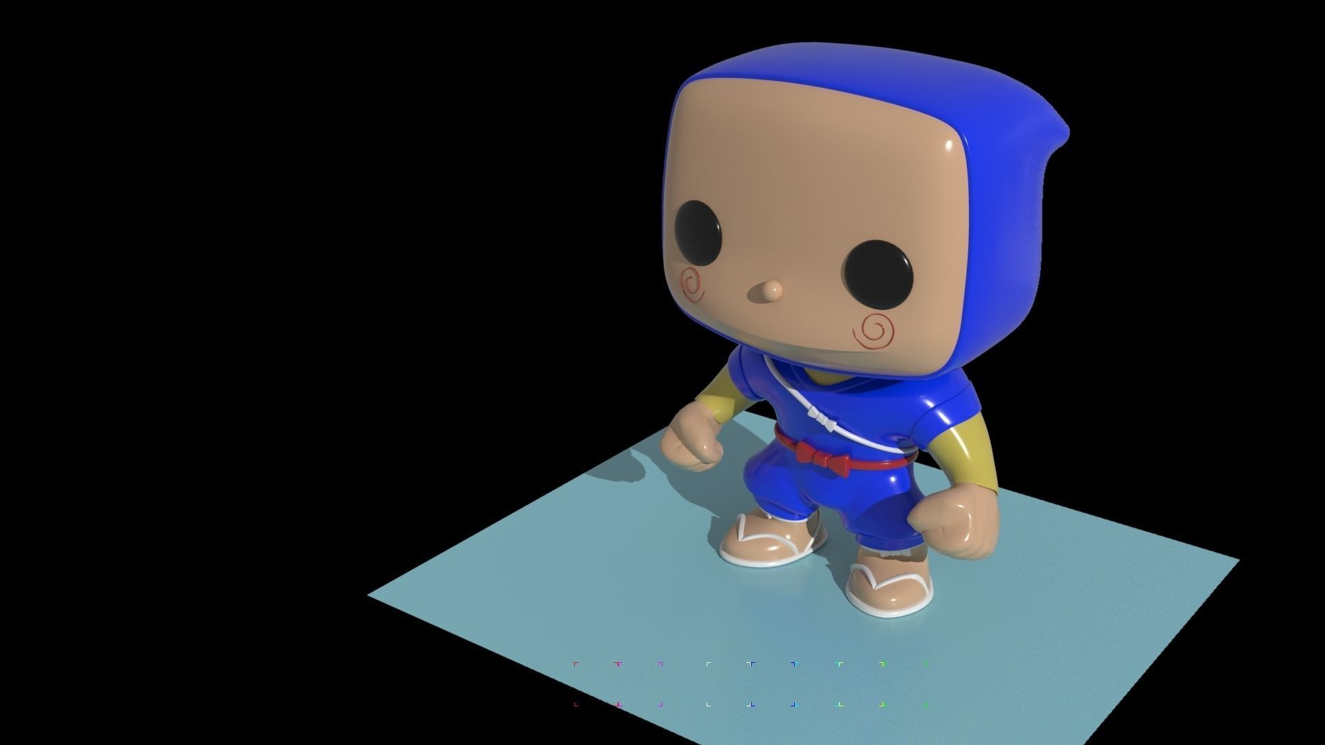NINJA HATTORI FUNKO POP 3D print model_3
