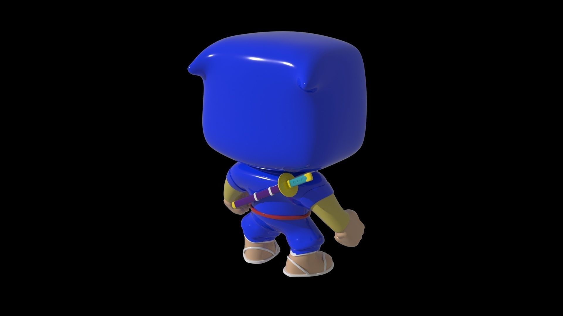 NINJA HATTORI FUNKO POP 3D print model_2