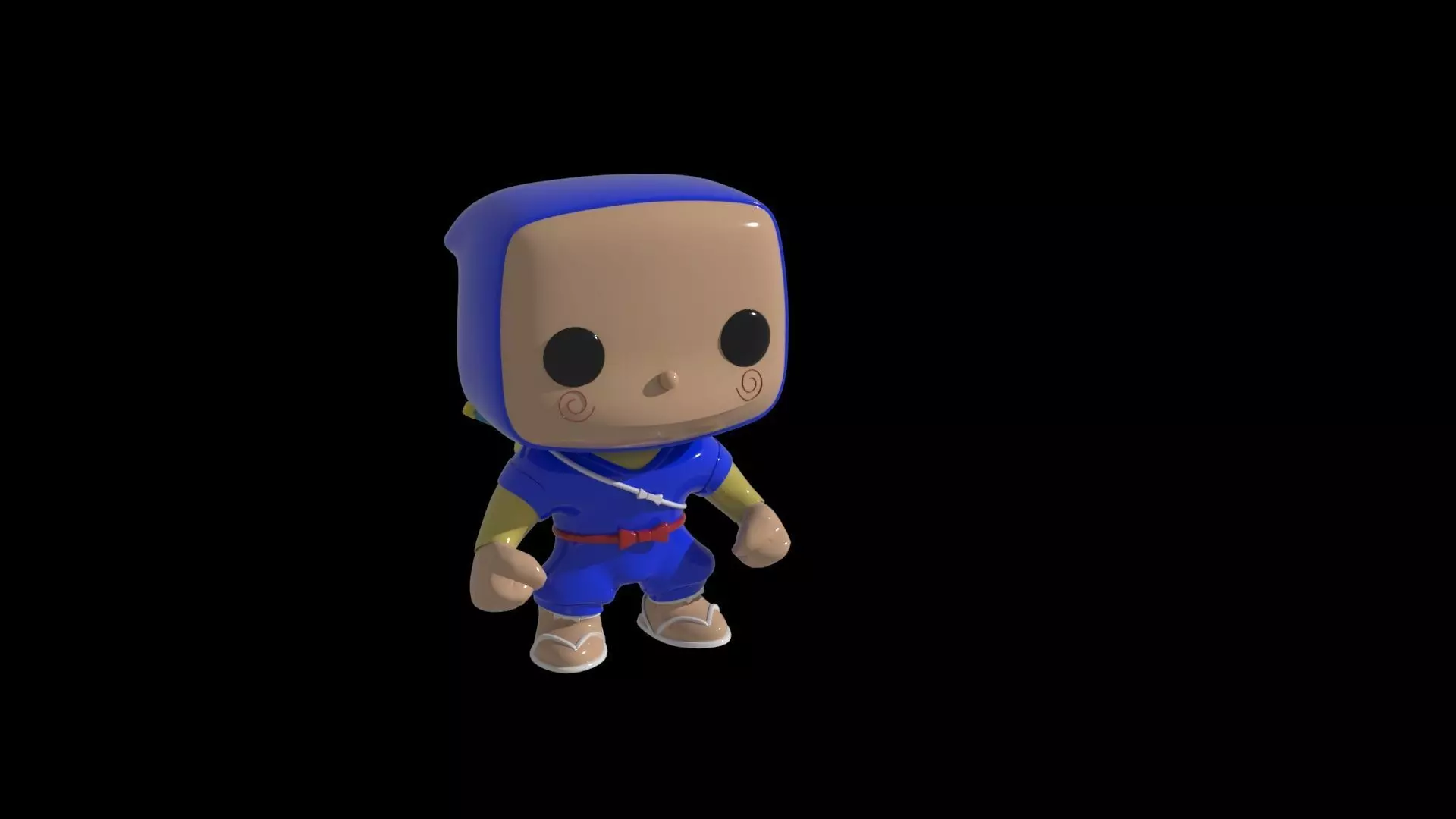 NINJA HATTORI FUNKO POP 3D print model_0