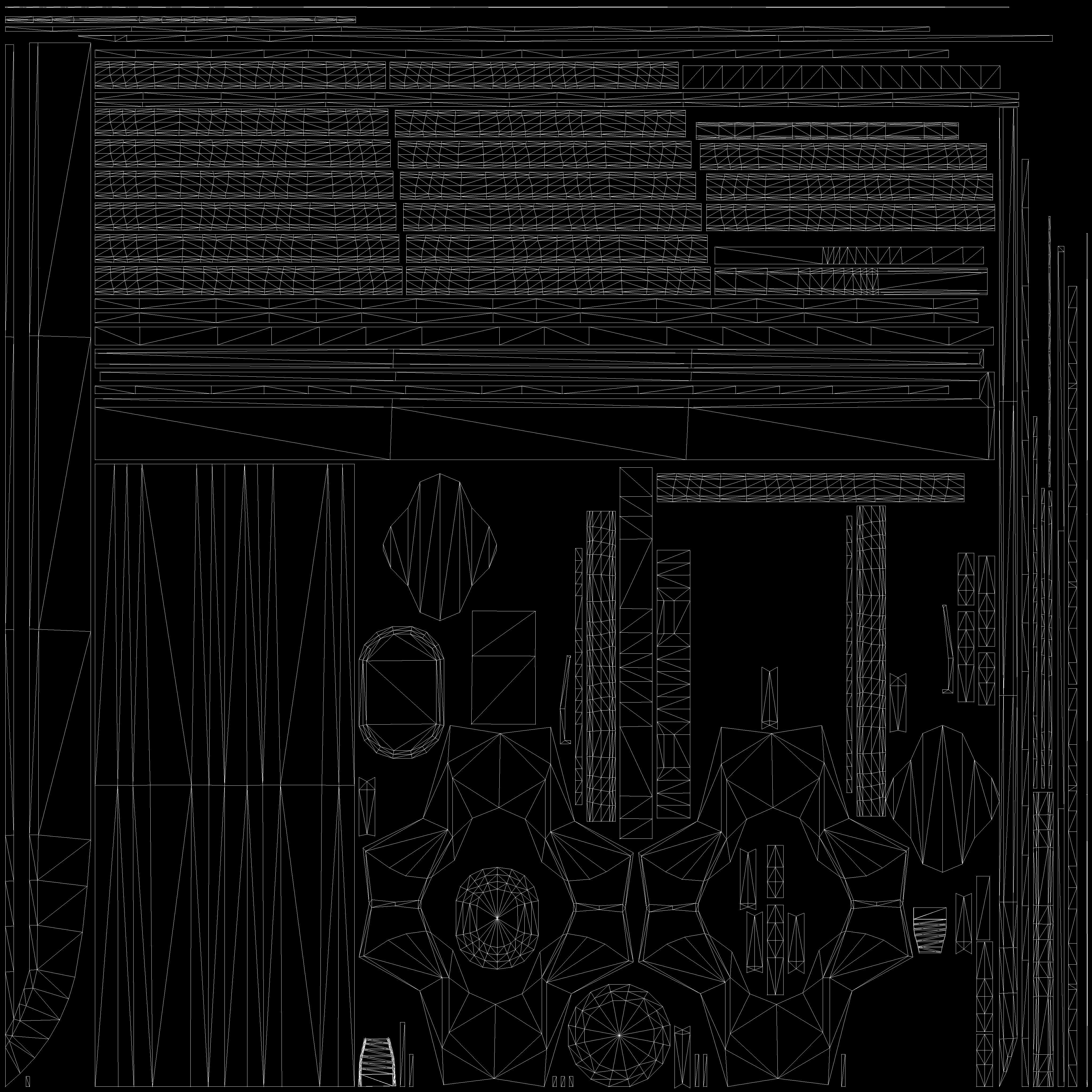 Katana - Game-Ready Model two samurai swords Low-poly 3D model_9