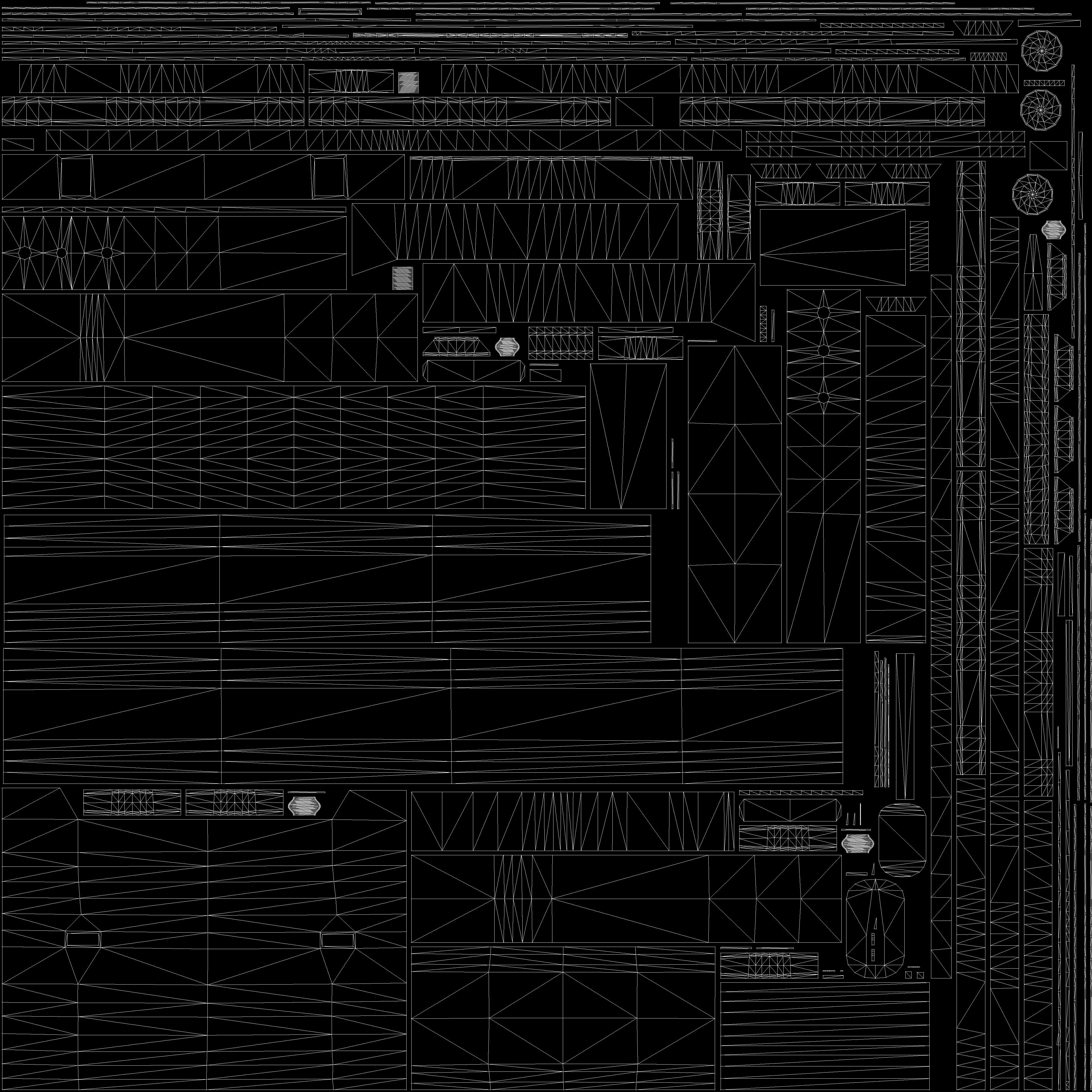 Katana - Game-Ready Model two samurai swords Low-poly 3D model_10