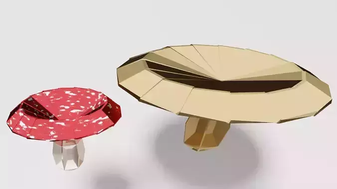 Origami Porcini and Amanita
