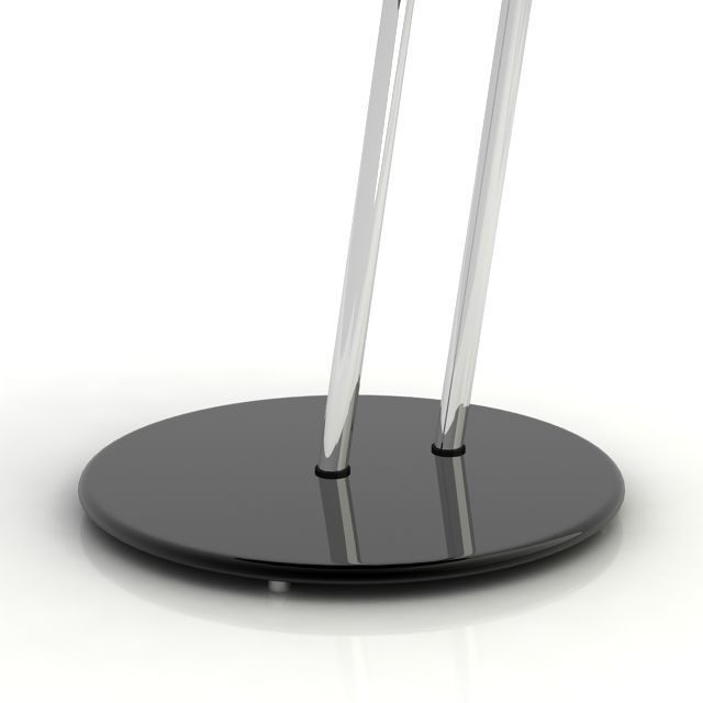 Occasional Table round 3D model_2