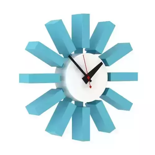 Block Wall Clock