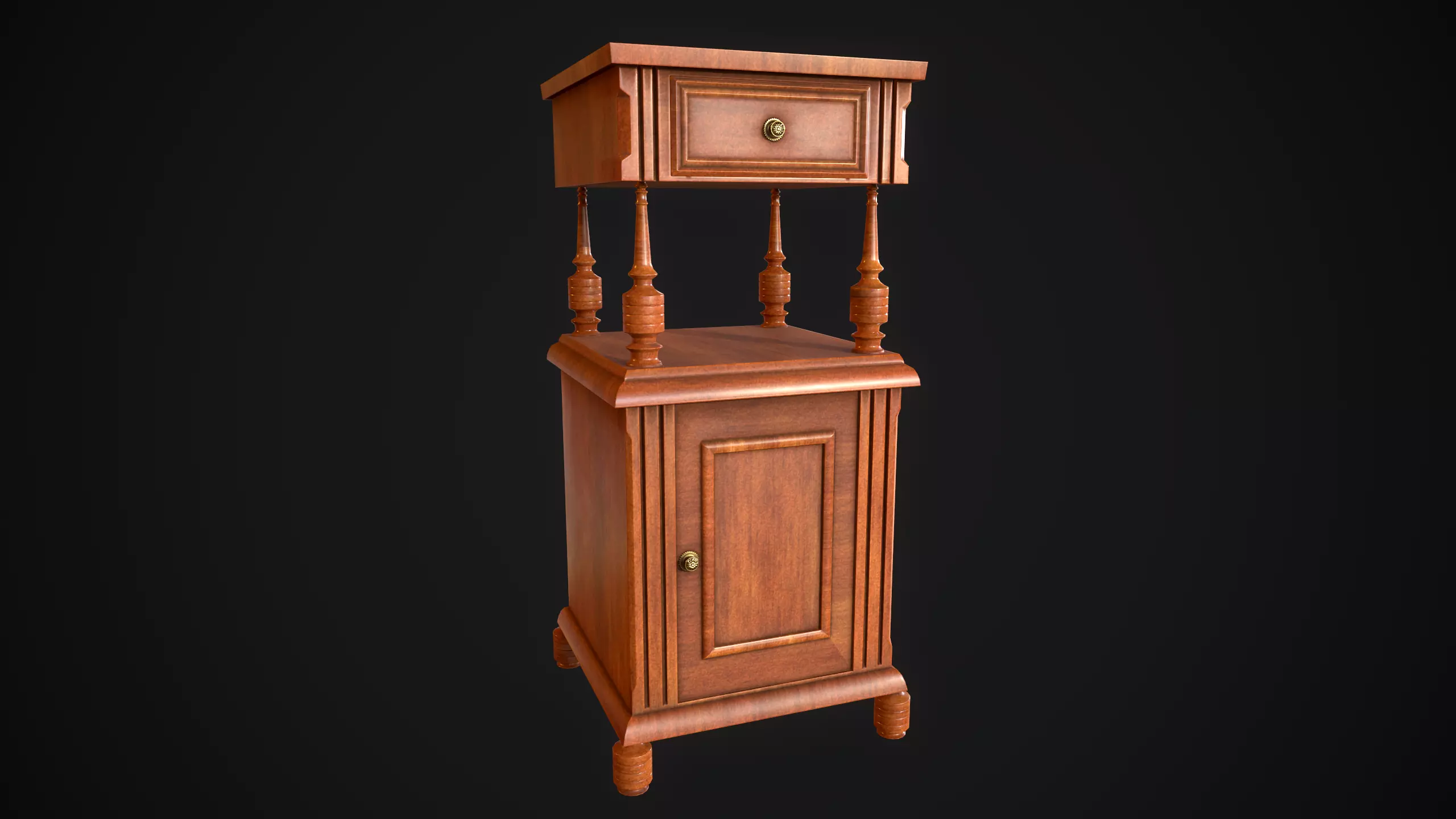 Victorian Smoking Stand 3D model_0