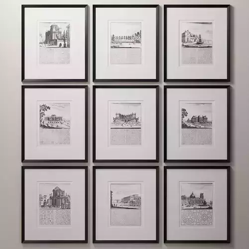 RH 17TH C BAROQUE ARCHITECTURAL AND GARDEN ELEVATION COLLECTION