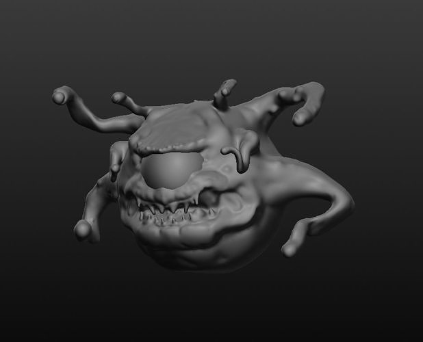 Beholder Miniature Dungeons and Dragons 3D print model