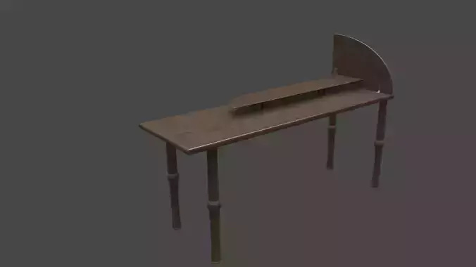 WorkTable table with wooden top