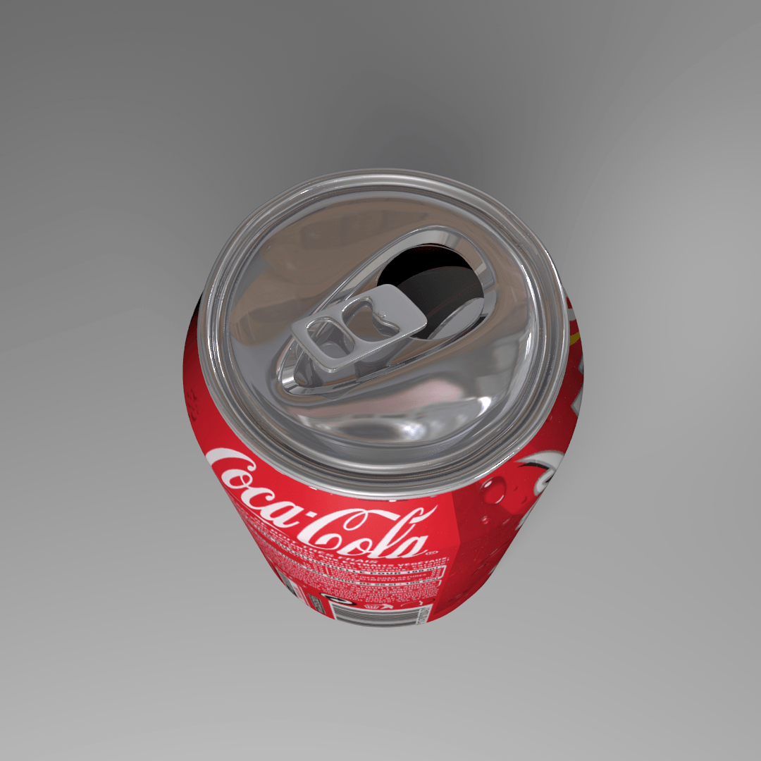 Coca-cola Soft Drink Can 3D model_4