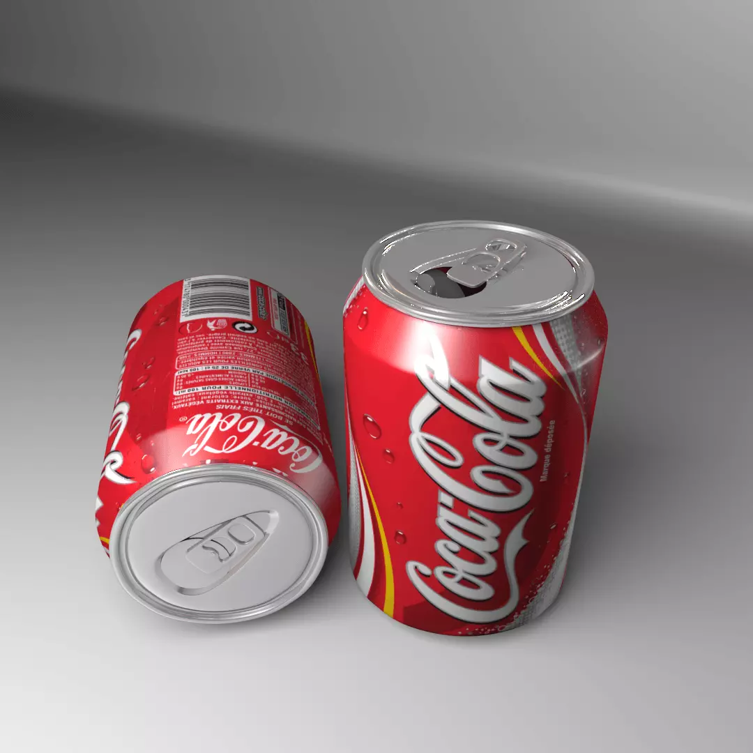 Coca-cola Soft Drink Can 3D model_0