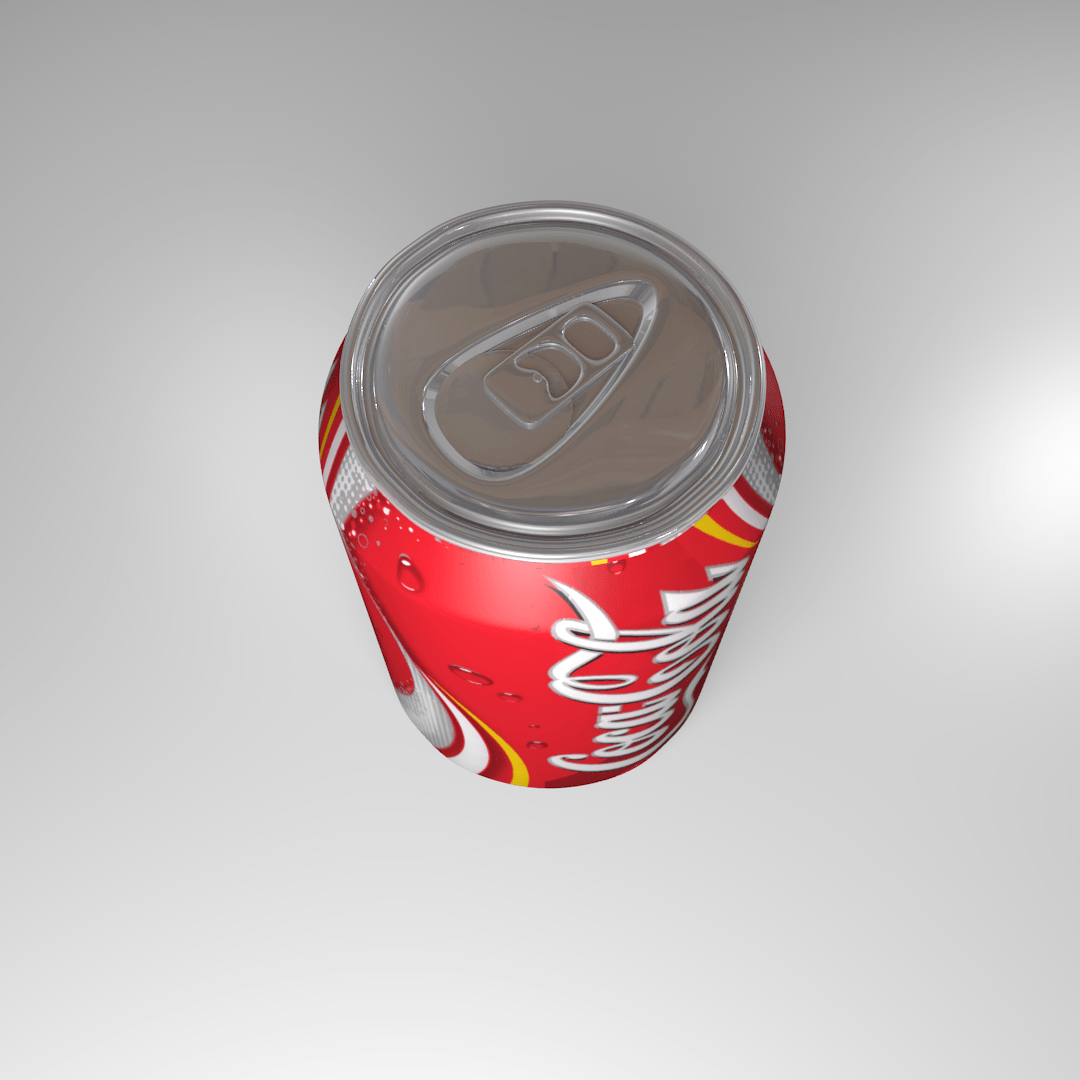 Coca-cola Soft Drink Can 3D model_2