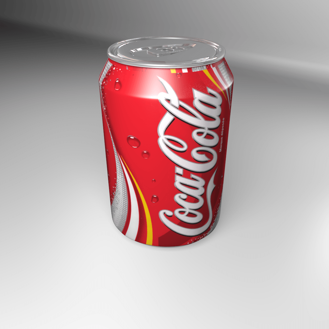 Coca-cola Soft Drink Can 3D model_3