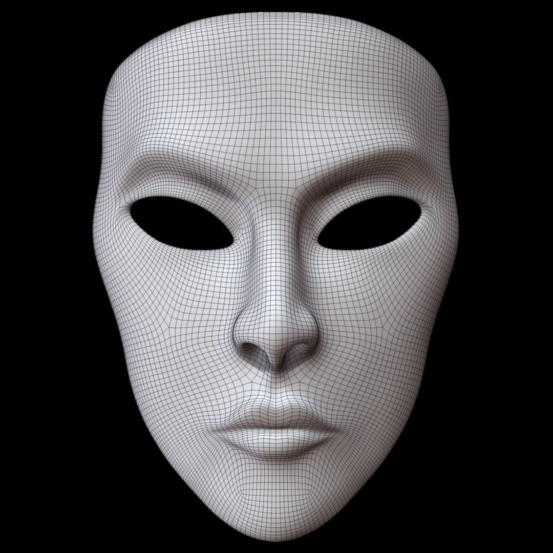 Mask Face 3D model_6