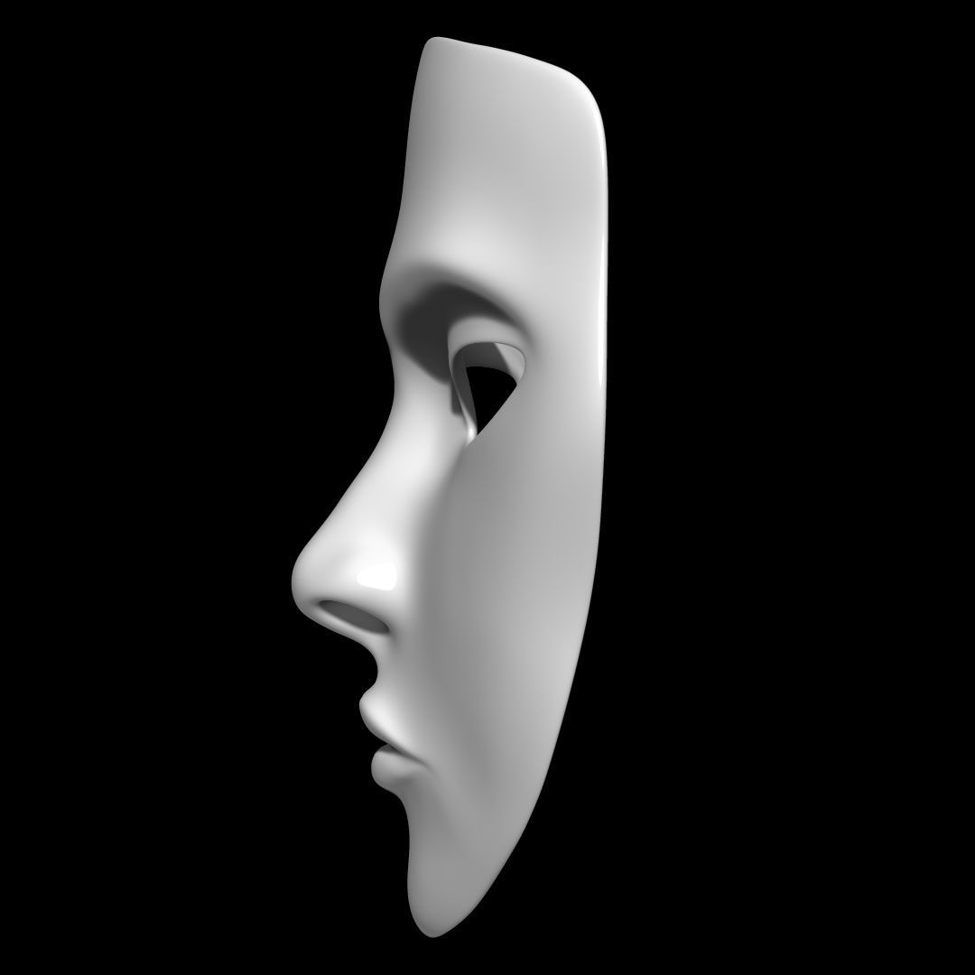Mask Face 3D model_3