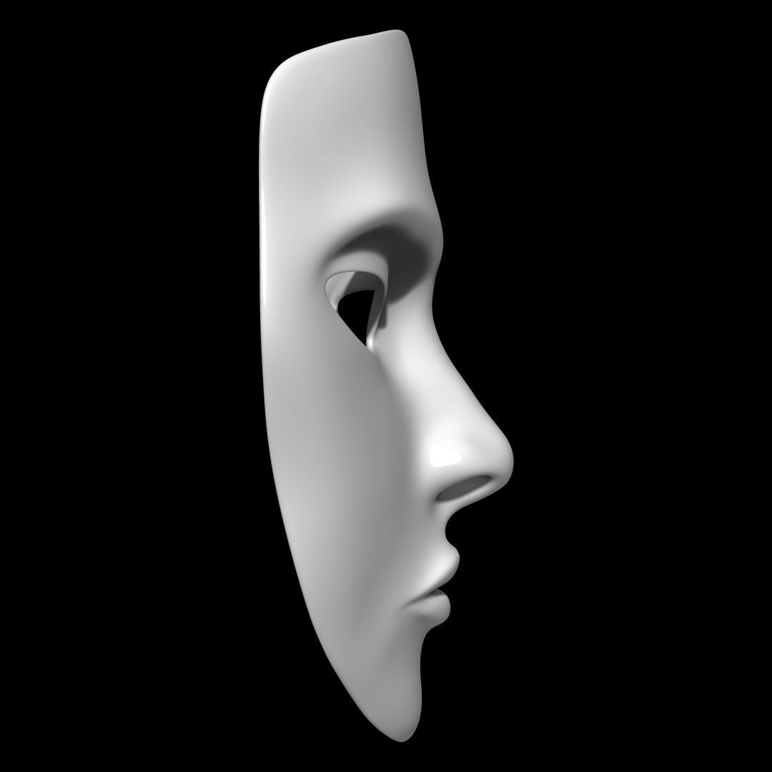 Mask Face 3D model_1