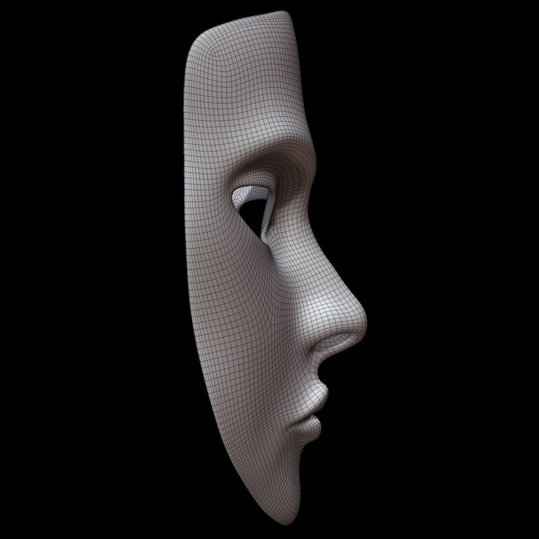 Mask Face 3D model_7