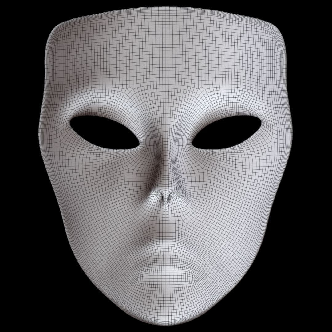 Mask Face 3D model_8