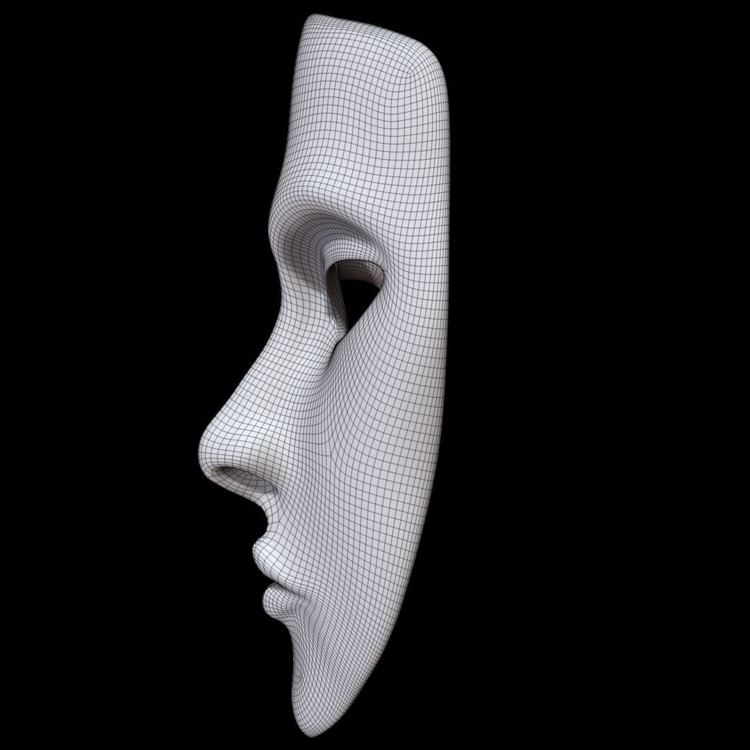 Mask Face 3D model_9